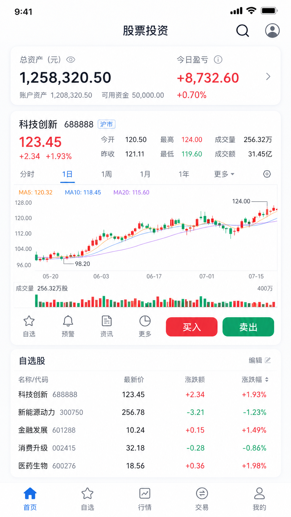 2026美股交易APP智能盯盘界面截图